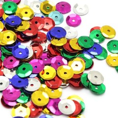 1200 CUP Round loose sequins Paillettes 12mm sewing Wedding craft Colour Pick