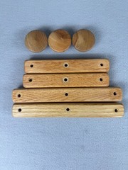 Artisan Design Lokscroll Wooden Extension Sidebars & Knobs Lot Replacement Parts