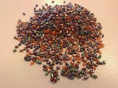 11/0 Baking Painted Glass 2-Cut Seed Beads, Mixed Color, 2~2.3mm, Hole .6mm