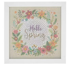 FRAMED DIAMOND DOT ART KITS – HOBBY LOBBY- Hello Spring (6×6)