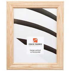 Craig Frames Wiltshire 595, 1.25 Raw Unfinished Natural Brown Wood Picture Frame