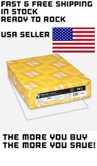 Cardstock, 8.5″ x 11″, 90 lb/163 gsm, White, 94 Brightness, 300 Sheets