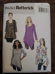 Butterick Pattern B6263 Womens Asymmetrical Tunic 18W 20W 22W 24W Uncut