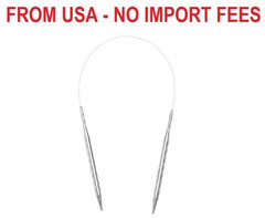 uxcell Size US 8 (5mm) Knitting Needles Circular Needle 16 Inch(40cm) Round Meta