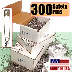 Extra Large Safety Pins Lot of 300 Brand New Size 2″ Quilters Crafting Diapers