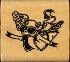 Yes! Pigs Can Fly When Pigs Fly – Pig In Goggles Flying Small Rubber Stamp