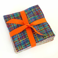 Pretty in Plaid 90 piece charm pack 5″ squares 100% cotton fabric quilt blues