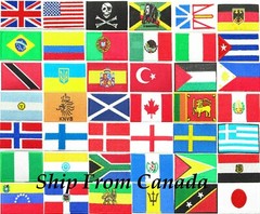 High Quality Country Flag emblem Embroidered Iron On Patch 1.6″X2.4″ Arm Badge
