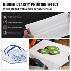Screen Printing Kit Silk Screen Printing Frame 20x24inch 230 Count Mesh 2pcs