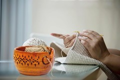 Wooden Yarn Bowl Rosewood Crafted Medium Carved Holes Crochet Knitting Access…