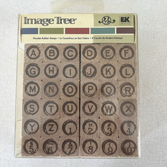 Image Tree Wooden/Rubber craft stamps typewriter ABC Set New old stock 1 1/4×5/8