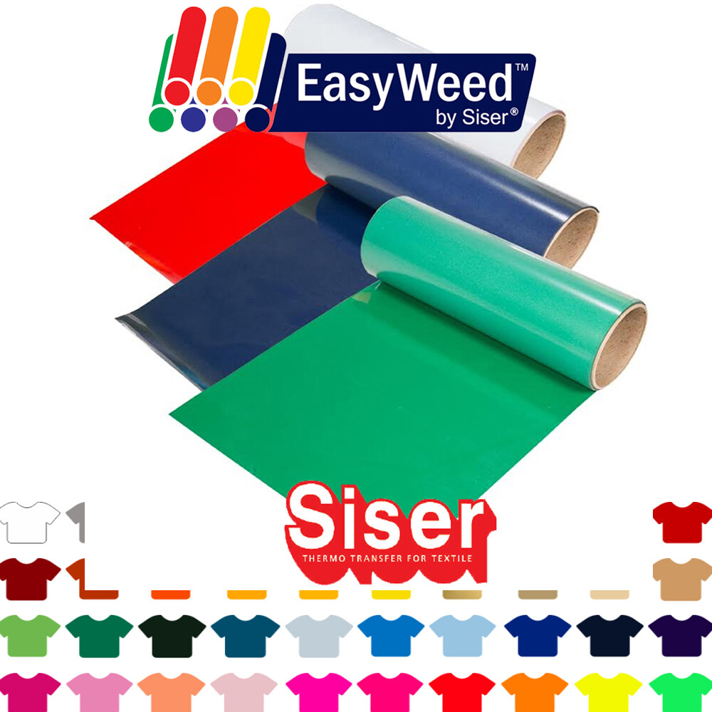 12″ Siser EasyWeed Heat Transfer Vinyl HTV, Tshirt Printing Decoration 5yd 10yd