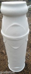 1/2 pedestal plastic mold birdbath stand sundial holder mould 19″H x 5.5″W