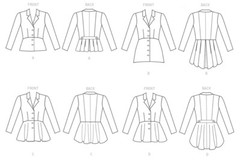 SEWING PATTERN Womens Clothes Clothing Jacket Formal Blazer Suit Coat Plus 7513