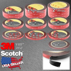 **10 Feet**Genuine 3M VHB #5952 Double-Sided Mounting Acrylic Foam Tape Adhesive