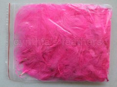 8g (1/4Oz+) Hot Pink 1~3″ Turkey Marabou Feathers for crafting, 50-70 counts
