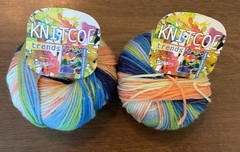 2 Balls Adriafil Yarn Knitcol Trends 100% Lana Merino Virgin Wool Multicolor New