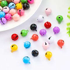 100Pcs Multi 14mm Small Bell Charms DIY Jewelry Making Pendant for Bracelets