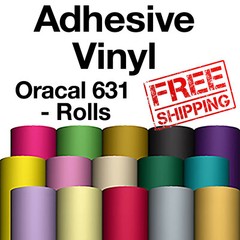 Oracal 631 Vinyl- 12″x5 Ft roll Adhesive Vinyl 89 Colors Available Craft & Hobby