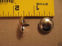 7/8″ Nickel Plated Round Spots / Studs For Leather (Pack Of 100)