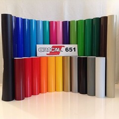 12″ Oracal 651 Adhesive Vinyl (Craft hobby) 10 Rolls@ 5′ Ea. by precision62