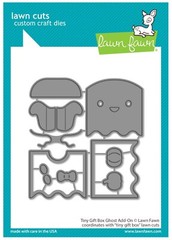 New! Lawn Fawn Tiny Gift Box Halloween GHOST ADD-ON Lawn Cuts Die Set LF3250