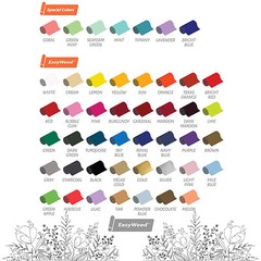 12″x 12″ Mix & Match Siser Easyweed Heat Transfer Vinyl, MSG US YOUR COLORS!