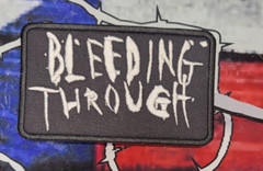 EMBROIDERED BLEEDING THROUGH METAL BAND PATCH (Please Read Ad)