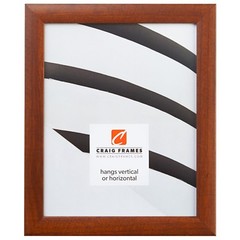 Craig Frames Contemporary 1″, Modern Walnut Brown Picture Frame