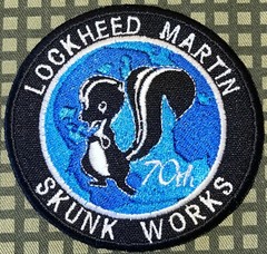 USAF Lockheed-Martin Skunk Works 70th Anniversary Patch 3″ Repro New A1161