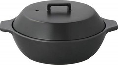 KINTO KAKOMI Direct Fire Earthenware Pot Black 1.2L 25213 NEW