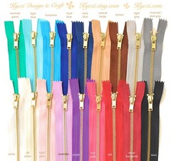 3 5 10 pcs Metal Teeth Closed End Zippers – 3″,4″, 5″, 6″ inch zipper, Gauge 3