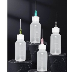 6Pc 30ml Clear Precision Applicator Bottle ,12Pcs Needle Tip, Squeeze Bottle NEW