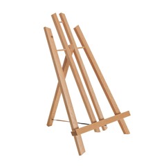 14″ Medium Tabletop Wood Display Stand A-Frame Artist Easel, Beechwood Tripod