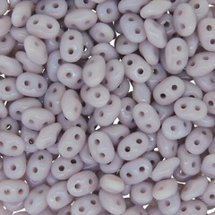 Czech Superduo Two-hole Seed Beads 5×2.5mm Opaque Violet 22.5 Grams