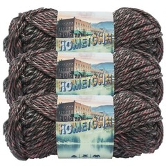 (3 Pack) Lion Brand Yarn 135-222J Hometown Bulky Yarn, Salem Creek