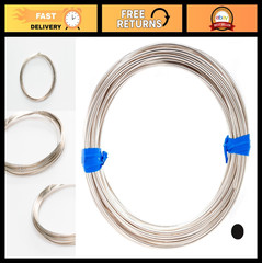 22 Gauge Sterling Silver Craft Wire – Round Half Hard, 5FT USA Made Jewelry Supp