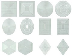 Presscut Cutting Nesting Dies – Squares, Circles or Diamonds – Plain or Stitch