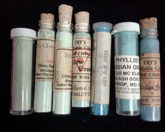 Vintage Dry Powder Paints Lot of 7 Colors, Various Studios (See Photos)