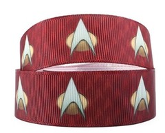 Star Trek The Next Generation 1″ Wide Repeat Ribbon Sold in Yard Lots