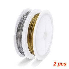 0.3-0.6Mm 7-Strand Tiger Tail Beading Wire 304 Stainless Steel Nylon Coated Craf