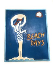 Beach Days Sign 14″ – Vintage Style Old School Decor | #dpt523235