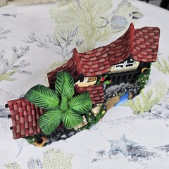 Terra Cotta 3D Mediterranean Villa Wall Hanging Vintage Handpainted