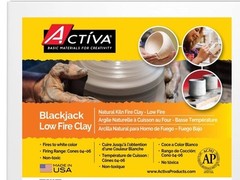 Blackjack Earthenware Low Fire Clay, 10lb (4.53 kg) – Natural Clay for Kiln F…