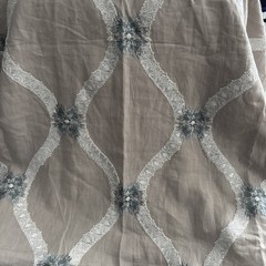 Colefax & Fowler -SALVI Aqua – Linen Blend Sample Panel 50”X90” Embroidered