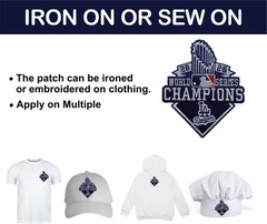Dodgers 2025 World Series Champion Iron On Patch-Sew Patch-Embroidered Patch