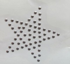 #6605 2 1/2″ Star Rhinestone/Studs Iron On Transfer Hot Fix Patch