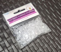 Craft Medley Clear Flatback Earring Stoppers 5 mm (0.2 in) 10 g (0.35 oz)