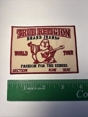 True Religion Brand Jeans Embroidered Iron on Patch