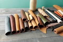 Premium Italian Cowhide Leather Scraps upholstery -4″ x10″ M &Larger Size pieces